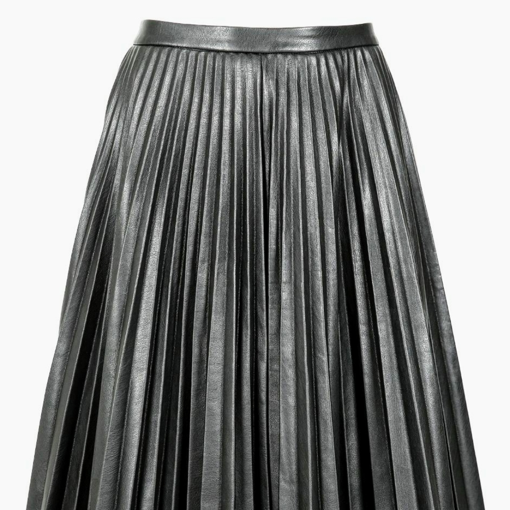 Forever Unique’s Vegan Leather Black Skirt